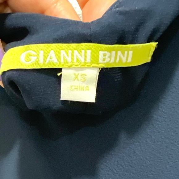 Gianni Bini Blue Spaghetti Strap Slip Maxi Dress XS - Picture 3 of 9